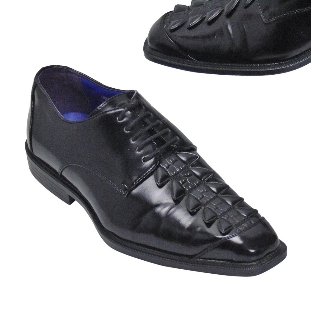 Roberto Chillini Status Men Black Oxford Size 9